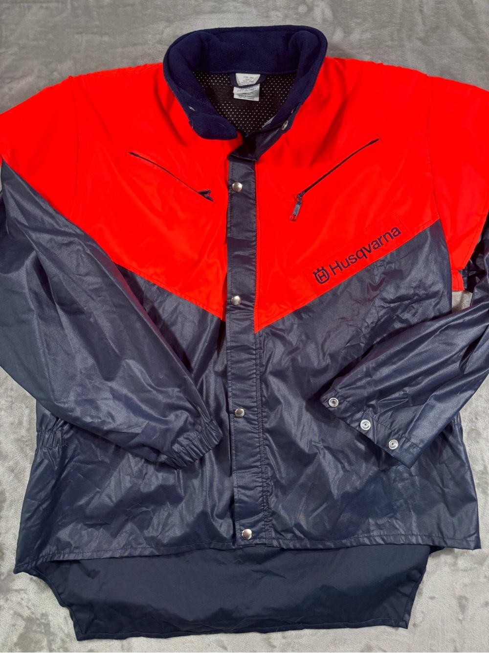 Husqvarna Classic Forest Jacket X-LARGE Padded Orange Navy